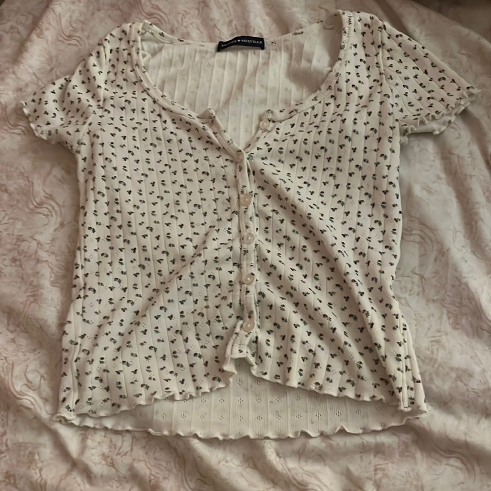 Brandy Melville pointelle top